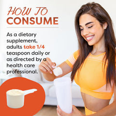 Measured portion of Best Naturals Inositol powder shows 850 mg per serving.