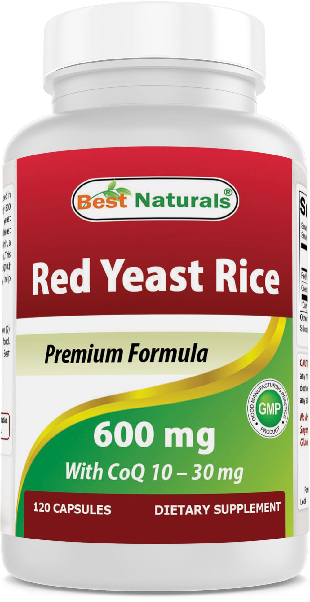 Best Naturals Red Yeast Rice with CoQ10 bottle for daily wellness.