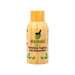 Bestmade Toothache & Nerve Support BIO23 bottle offers natural relief for tooth sensitivity.