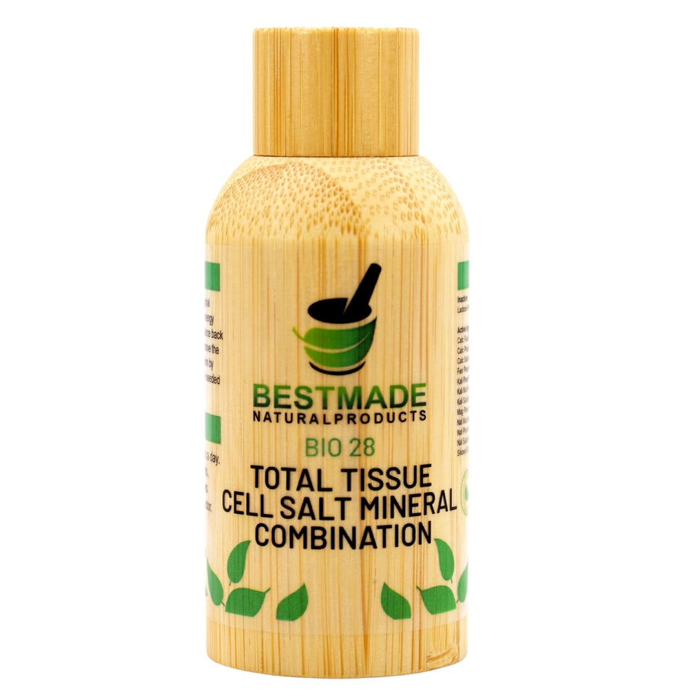 Bestmade Total Tissue Cell Salt bottle with pellets for daily use.
