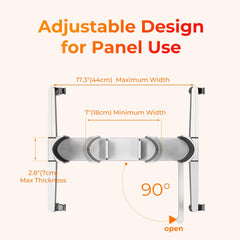 BestQool adjustable stand length and width for 99% panel compatibility.
