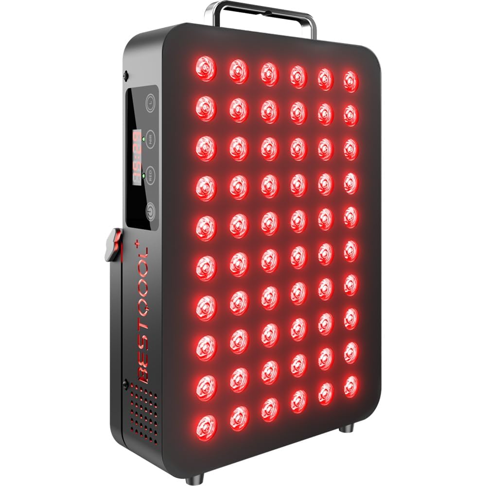 BestQool red-light panel front view for convenient at-home sessions.