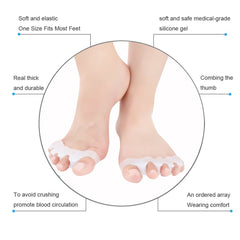 Bestrice toe separators for night-use and at-home relaxation.
