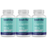 BESTVITE Cognizin 500mg bottle front view for daily focus.
