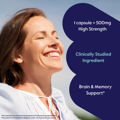 Pouring BESTVITE Cognizin capsules into a hand, signaling easy daily use.