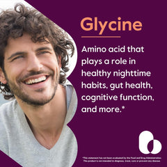 BESTVITE glycine ingredient label close-up reveals potency and clean formula.