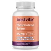 BestVITE Phosphatidylserine 100 mg bottle highlights clean label for daily focus.