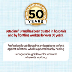 Family-friendly Betadine wound care for adults and children.