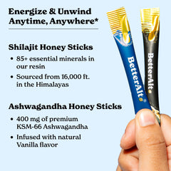 Better Alt Himalayan Shilajit honey sticks provide natural minerals