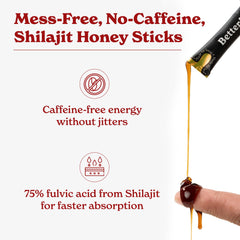 Raw honey source highlight in Better Alt sticks for natural sweetness.