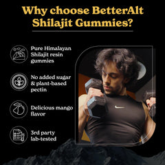 Better Alt Shilajit Gummies after workout suggest stamina support.