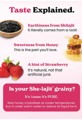 BetterAlt SHE-Lajit Strawberry Honeysticks strawberry note hints at fruity aroma for rejuvenation.