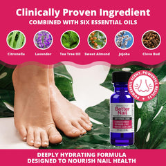 Better Nail tea tree and lavender oils aroma suggesting a refreshing application experience.