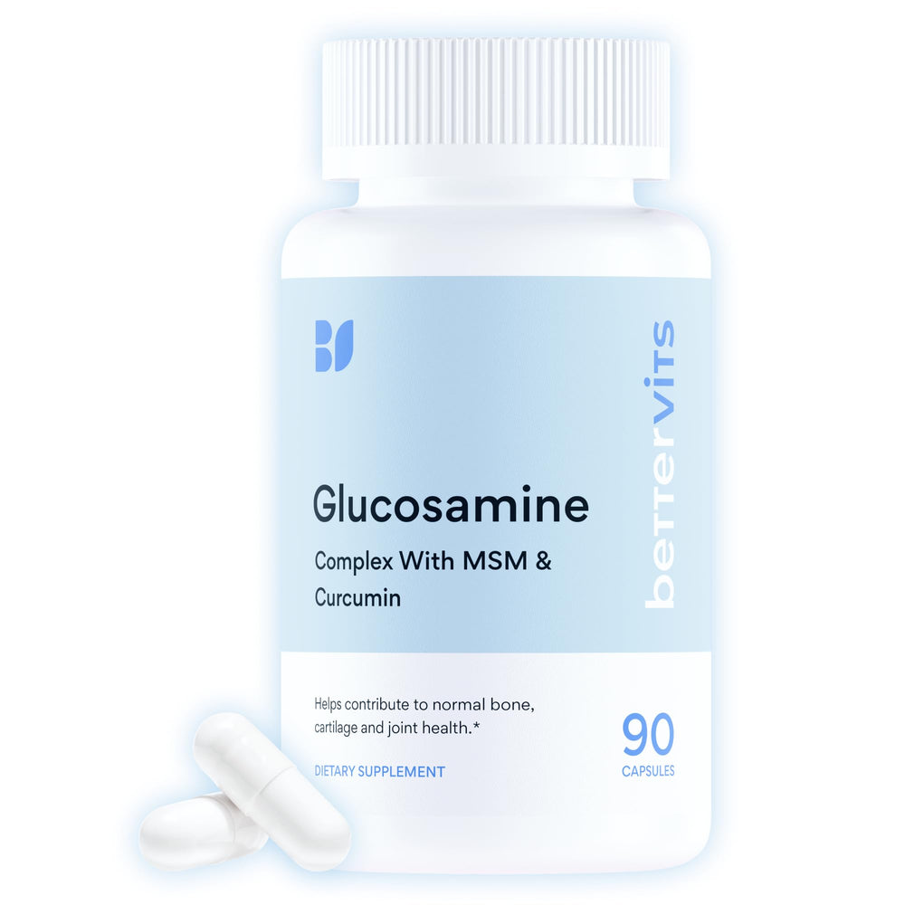 Bettervits Glucosamine Complex bottle supports daily joint comfort.