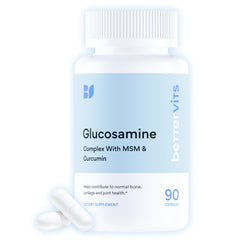 Bettervits Glucosamine Complex bottle supports daily joint comfort.