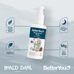 BetterYou Magnesium Sleep Lotion texture close-up showing quick absorption.