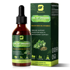 B BEWORTHS Organic Oregano Oil Drops bottle for daily wellness with natural oregano