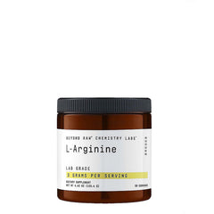 Beyond Raw Chemistry L-Arginine powder bottle for potential workout support and nitric oxide fuel.