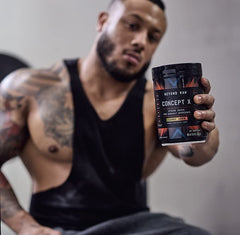 Service spoon with Concept X powder for long gym sessions