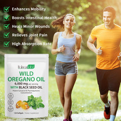 Beyxdu Oil of Oregano Softgels packaging 240 count on shelf for everyday use