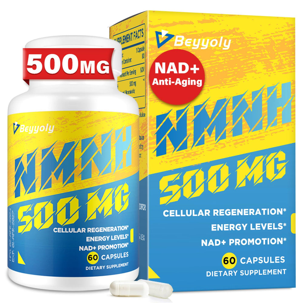 Beyyoly NMNH bottle front for daily wellness and easy supplementation
