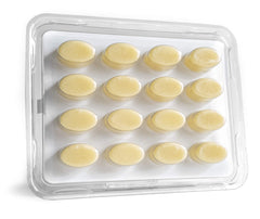 Bezwecken Hydration Ovals shown for freezer storage and solidification.