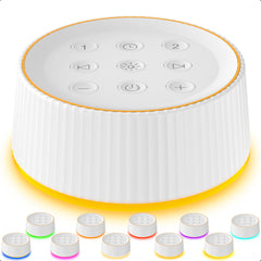 BGOVERSS sound machine in a compact portable design for travel and sleep routines.
