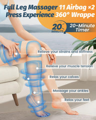 BIEAMA knee chamber focuses massage on the knee area for relief.
