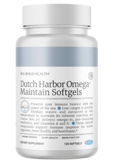 Big Bold Health Dutch Harbor Omega Maintain bottle pour shows easy dosing of omega-3s