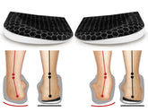 BIGGCOOL corrective insoles with heel wedge cup for improved foot alignment and stability.