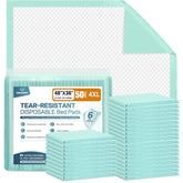 BIGGMED tear-resistant bed pad with 36x48 inch coverage protects bedding