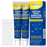 Bighero wart remover gel applied to the area for targeted wart care.