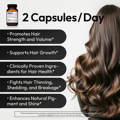 BIGVITA Hair Growth capsules close-up showing soft gel capsules.