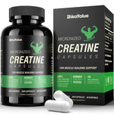 BIKAYALUE Creatine Monohydrate bottle front suitable for intense workouts