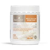 Bio Island Milk Calcium softgel bottle for convenient daily bone support