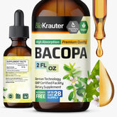 BIO KRAUTER Bacopa Monnieri drops bottle for daily brain support.