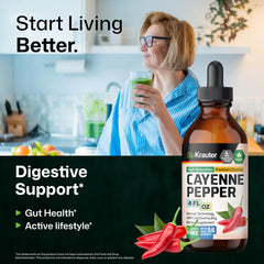 BIO KRAUTER Cayenne Drops three-ingredient formula: water, glycerin, cayenne for simple care.