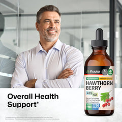 Dropping BIO KRAUTER Hawthorn Berry Drops into water for easy dosing
