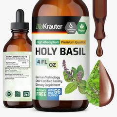 BIO KRAUTER Holy Basil Tincture bottle for calm mood support