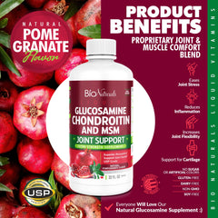 Bio Naturals liquid bottle label close-up communicates pharmaceutical-grade quality.