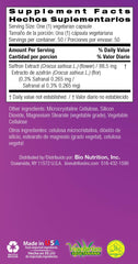 Bio Nutrition Standardized Saffron Vegi-Caps dosage guidance graphic