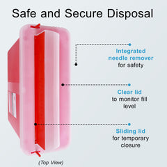 BioBox Sharps Container Large 5-quart capacity for home and clinic use.