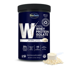 Biochem Whey Isolate Natural Flavor bottle for convenient post-workout protein