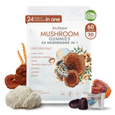 Biodepot 24in1 mushroom brain supplement bottle showing focus support