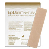 Biodermis Epiderm scar sheet packaging highlighting premium silicone for effective scar care.