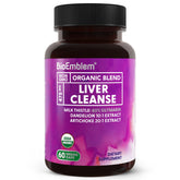 BioEmblem Liver Cleanse bottle with vegan capsules for daily liver support