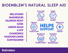 BioEmblem Sleep Aid valerian root capsules for relaxed evenings