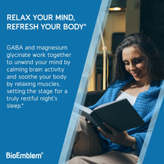 BioEmblem Triple Magnesium powder supports nighttime relaxation and calm.