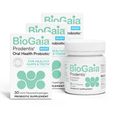 BioGaia Prodentis 3-pack mint lozenges resting on a surface for daily oral health