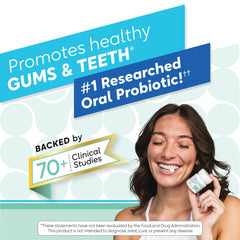 BioGaia Prodentis mint lozenge melts to replenish the oral microbiome